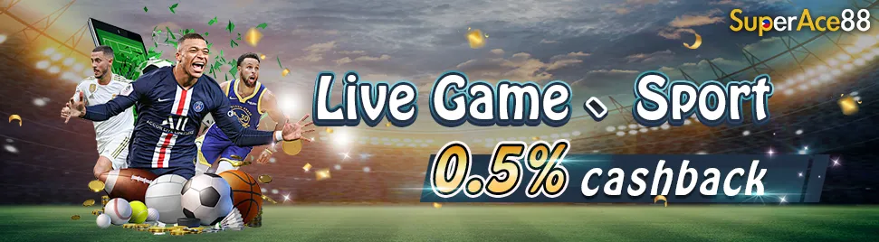Superace88 Live Game、Sport 0.5% cashback